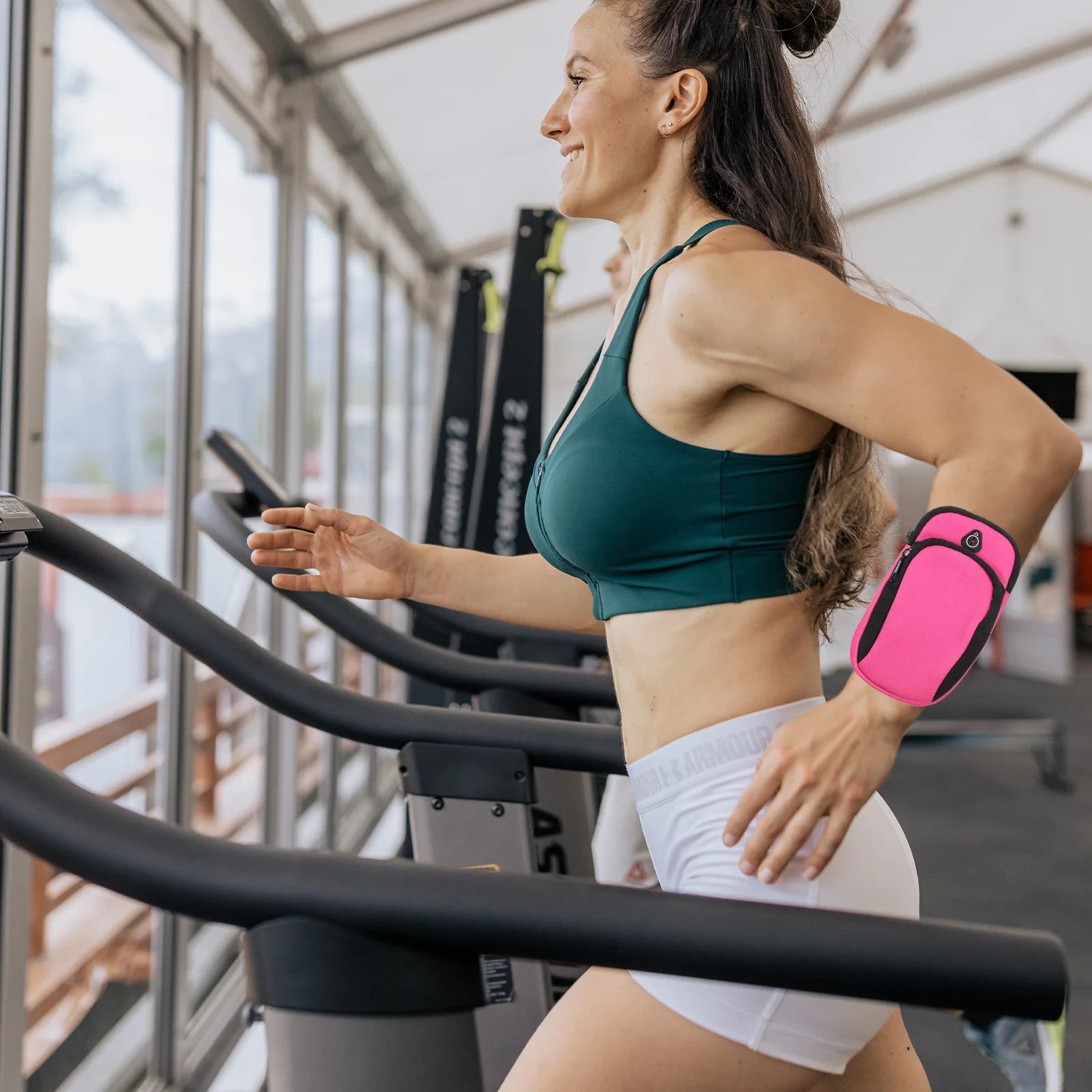 

1Pcs Phone Arm Bag Large Capacity Waterproof Sports Armbag for Running Fitness Outdoor Activities Mobile Storage with Anti-Slip