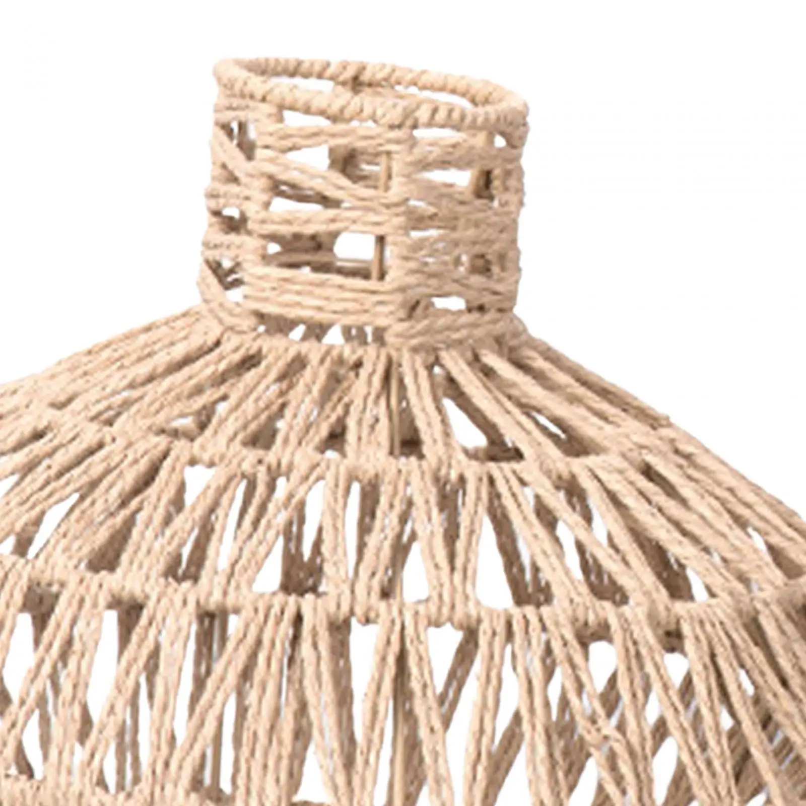 Ceiling Lantern Cover Handmade Woven Dustproof Hanging Lamp Shade for Teahouse Dining Table Bedroom Room