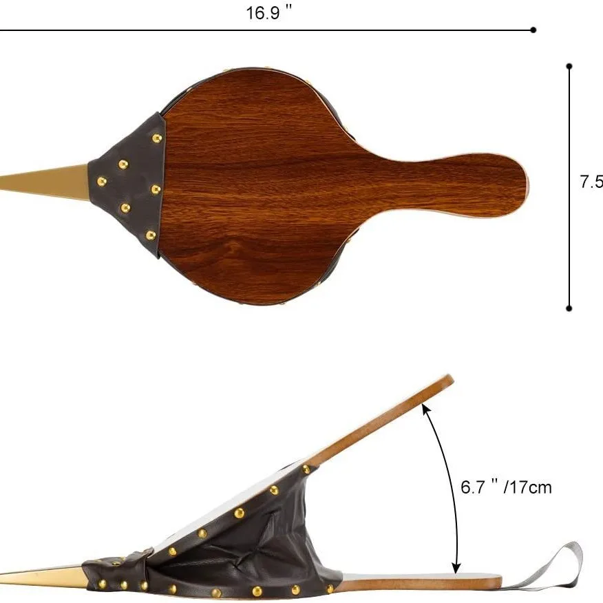 Cross-border goods Wooden blower Wooden bellows Leather Tiger dust collector