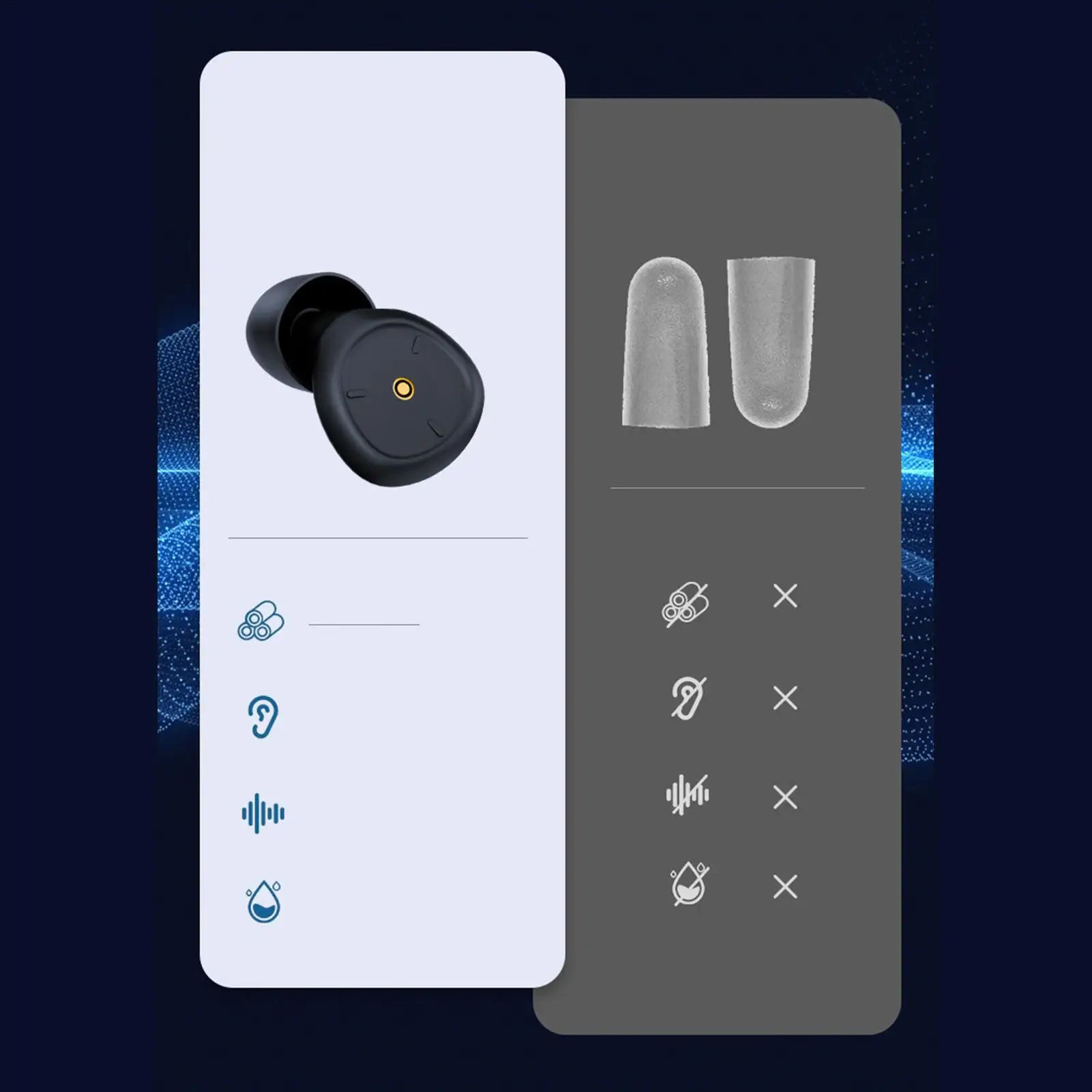 

Беруши для снижения шума, силиконовые беруши для сна, мотоциклетные беруши для концерта, храпа, путешествий, самолета, фестиваля, работы