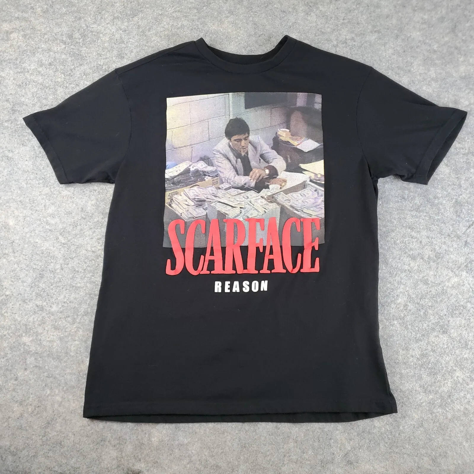 

Рубашка со шрамом, мужской большой черный эластичный пуловер с круглым вырезом и короткими рукавами