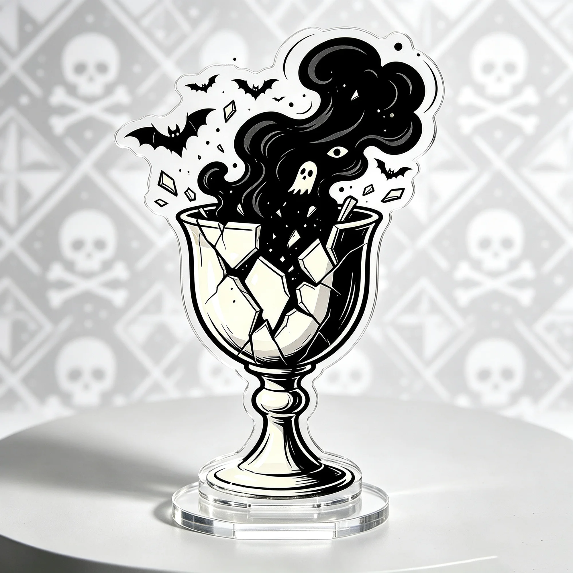 1pc Gothic dark broken Holy Grail suitable for holiday gifts for friends