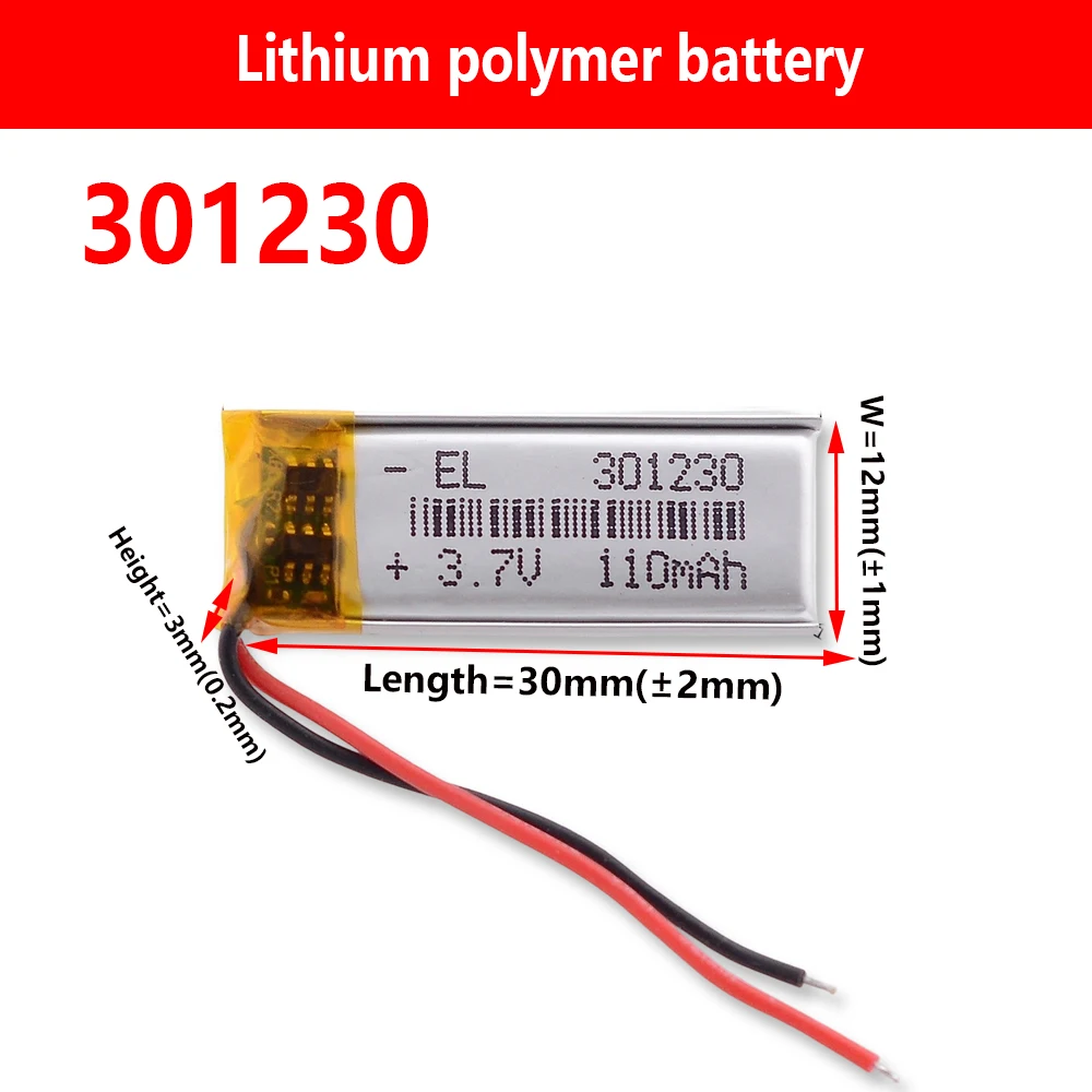 ISUNOO 3032130 3.7V 1800mAh New Li-Polymer Battery For Keychron K3 keyboard cells LED lights Bluetooth keyboard Car recorder
