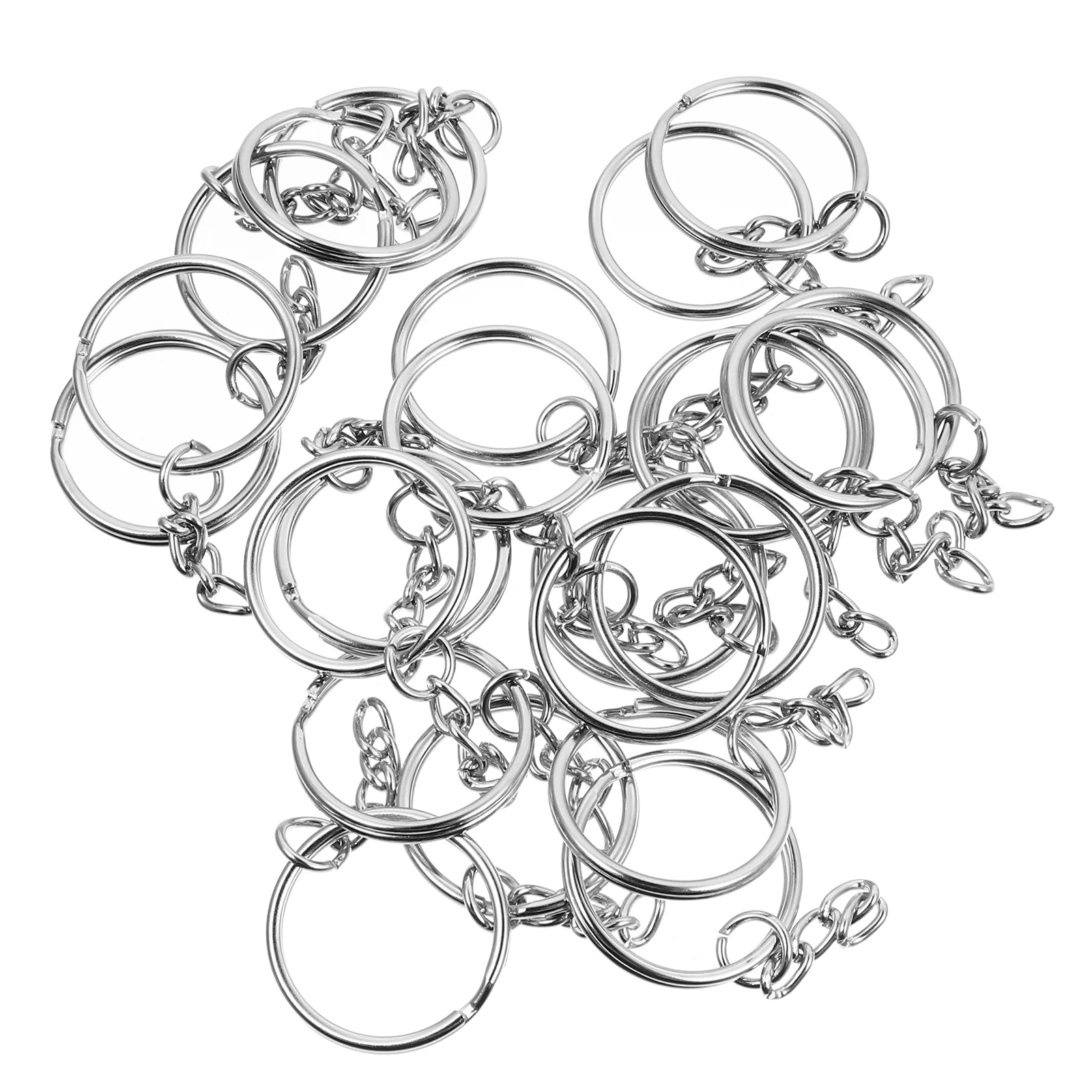 150 Pcs DIY Keychain Connecting Ring Jewelry Making Accessories Accessory Rings Supplies Fob Open Keyrings Manual