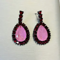 Bilincolor Fashion Pink Earring for Women