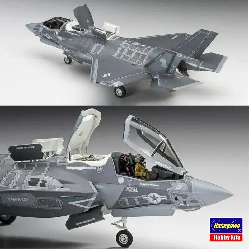 مجموعة نماذج بلاستيكية مجمعة من Hasegawa 01576 F-35 Lightning II (الإصدار B) 'الولايات المتحدة. البحرية' 1/72