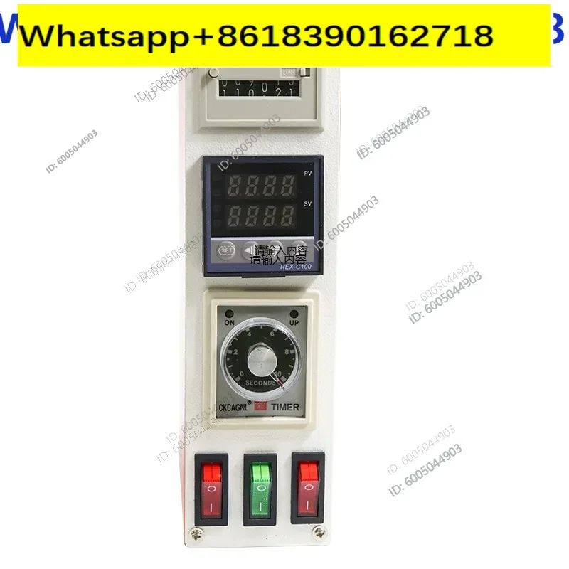 Temperature control electric box Pneumatic punch Power cord Mechanical microcomputer control box Button counter Delay Foot valve