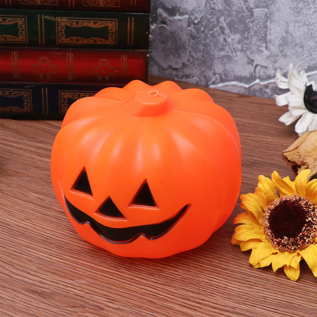 Gift for Friends Halloween Decorations Props Blessing Light Luminous Pumpkin Yellow