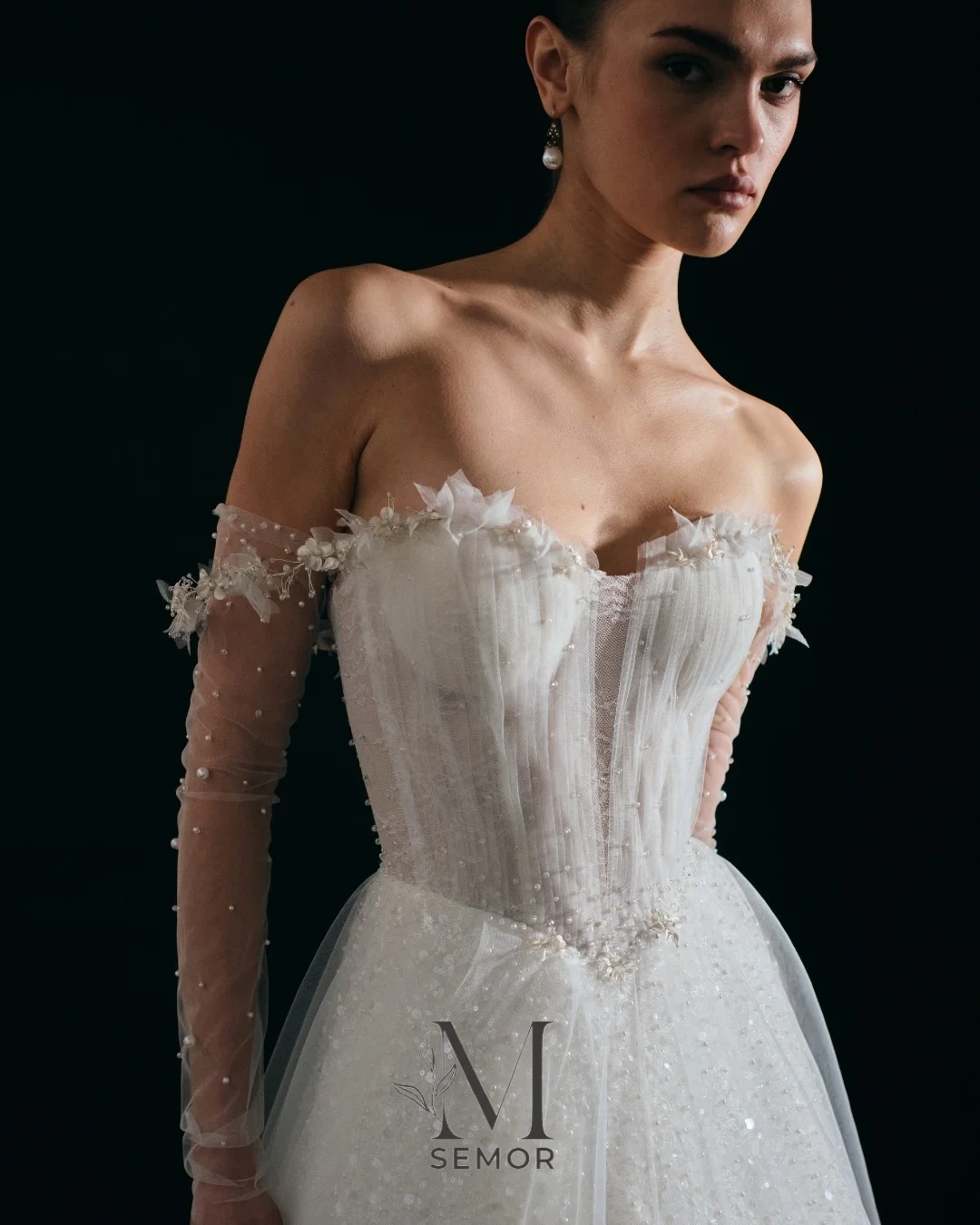 Semor Elegant A-Line Lace Beaded Wedding Dress 2026 Off the Shoulder Sweetheart Bridal Gown Backless Robe De Mariée Customized