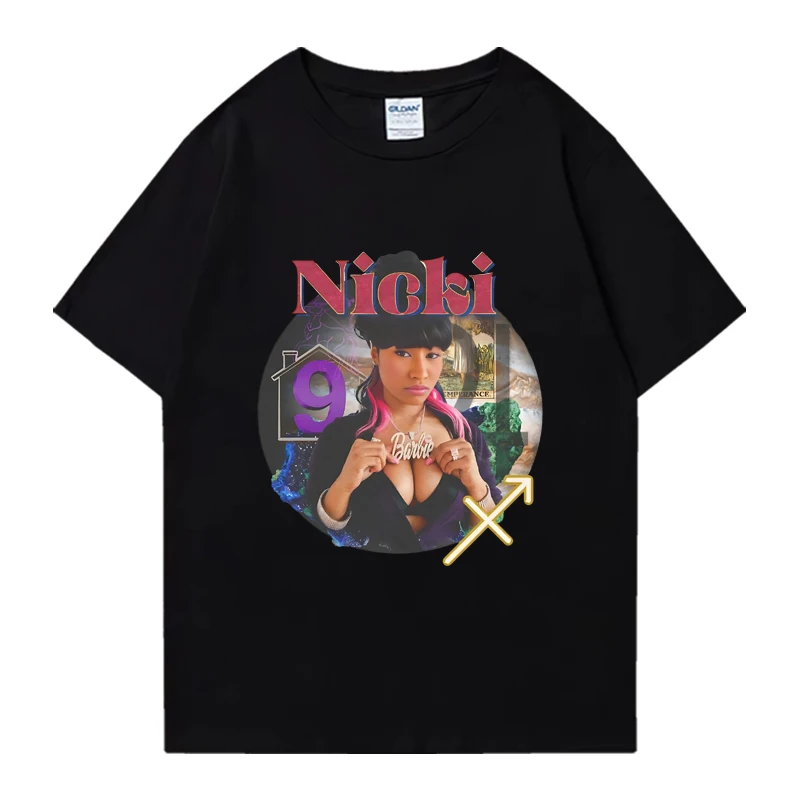 

Nicki Minaj Inspired Zodiac Astrology T shirt New Men Women vintage Hip Hop streetwear Unisex 100% Cotton short sleeve t-shirts