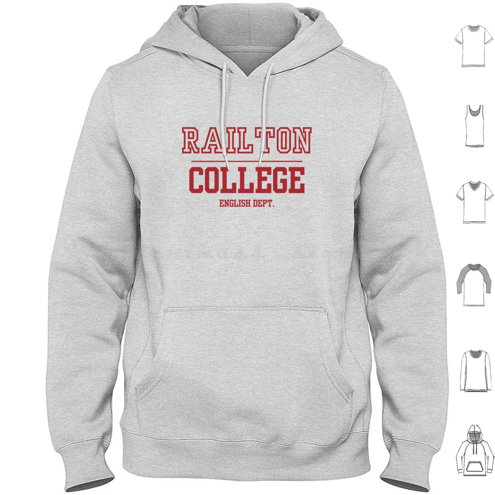 

Railton College Lucky Hank Fan Hoodie Cotton Long Sleeve Lucky Hank Railton College English Department Bill Odenkirk