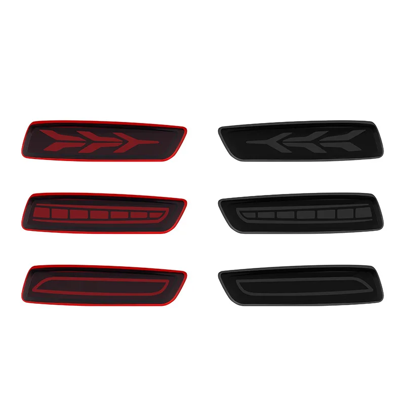 2pcs  LED Rear Bumper Reflector Tail Brake Light Lamps Exact fit Compatible with Toyota Corolla 2014-2018