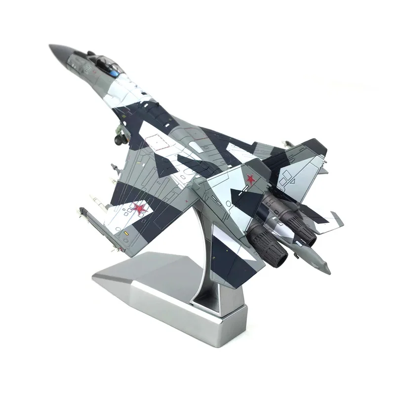 1/100 Russian Su‑35 Super Flanker Multirole Combat Fighter High Simulation Diecast Metal Airplane Finished Alloy Military Aircra