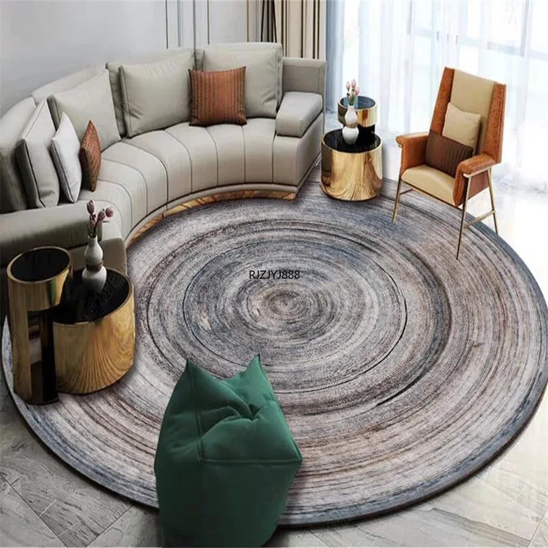 160cm Modern Minimalist Light Luxury Aperture Ring Living Room Bedroom Hanging Basket Chair Round Floor Mat Carpet Customization