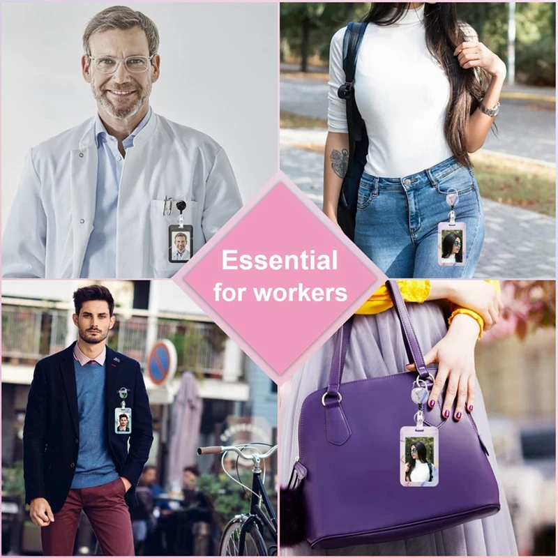 3 шт., держатель для бейджа с выдвижной катушкой