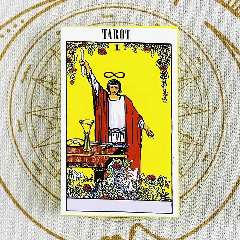 Jeu de tarot classique, 78 cartes, Version anglaise, cartes de divination spirituelle, jeux de société avec guide pour débutants
