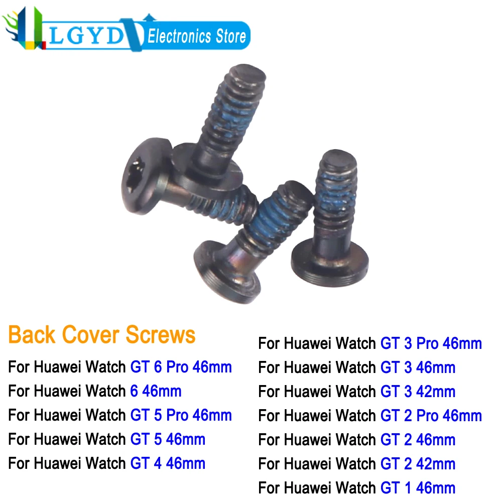 Replace Back Cover Screws For Huawei Watch GT 6 Pro GT6 / GT 5 Pro GT5 / GT 4 46mm / GT 3 Pro GT3 / GT 2 Pro GT2 / GT 46mm