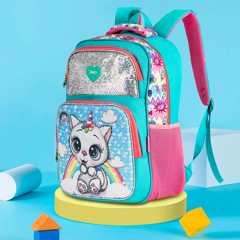 Girls Glitter Sequins Cute School Anime Backpacks Unicorn Backpacks Waterproof Lightweight Kawaii Bookbag Kids Bags Gift