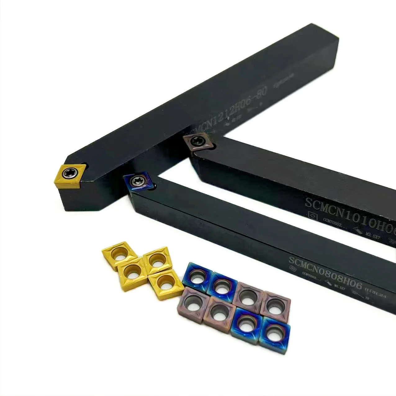 CCMT 060204   ل 1 قطعة SCMCN1010H06-80 SCMCN1212H06-80 SCMCN0808H06-80CNC مخرطة تحول أداة SCMCN حامل ل CCMT CCGT إدراج