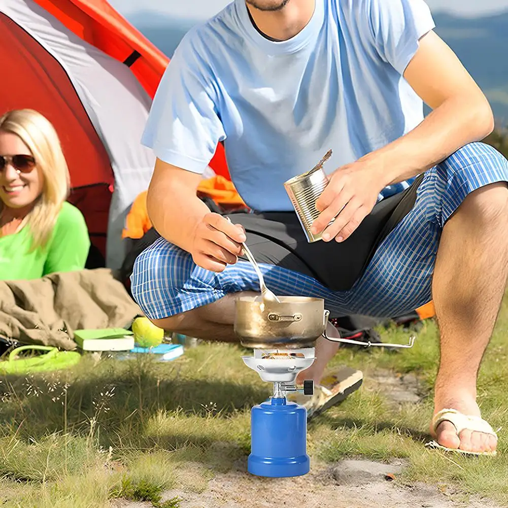 

Portable Outdoor Gas Tank Coffee Stove Adjustable Propane Gas Burner For Fishing Hiking Picnic K7C8