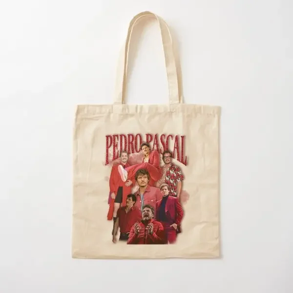 

Pedro Pascal In Red Cotton Canvas Bag Women Casual Printed Designer Reusable Foldable Handbag Fabric Tote Travel Unisex Shopper