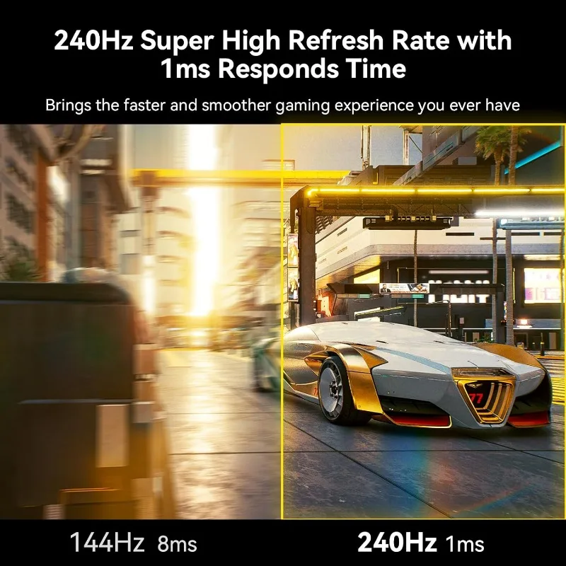32 Inch Curved 240Hz Gaming    High Refresh Rate, FHD 1080P Gaming PC    DP1.4, Curved 1500R, 1Ms MPRT, HDR
