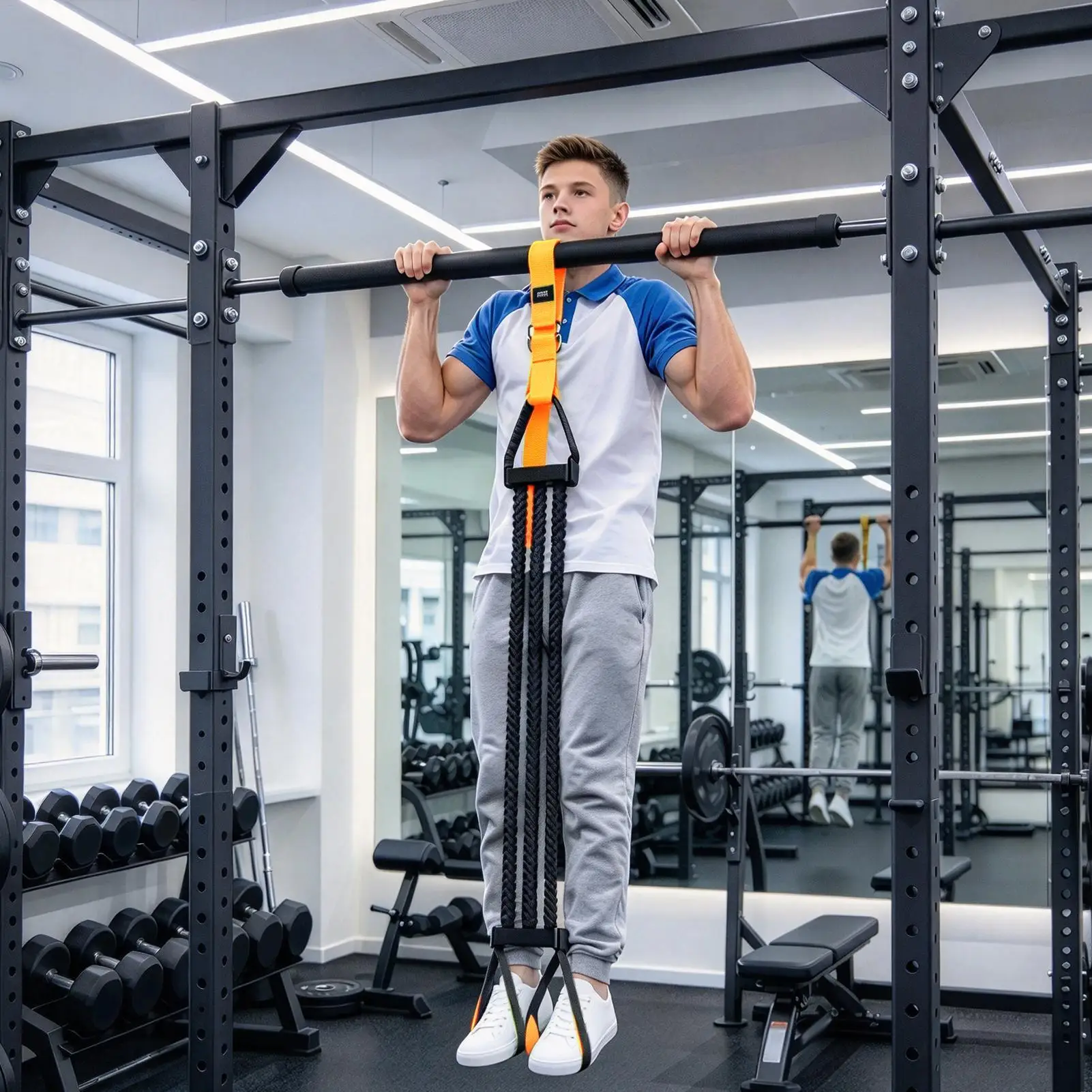 Pull Up Assistance Bands Adjustable Non-Slip Workout Training Straps Pull Up Bands For Home Gym Garage Yoga Pilates Fitness