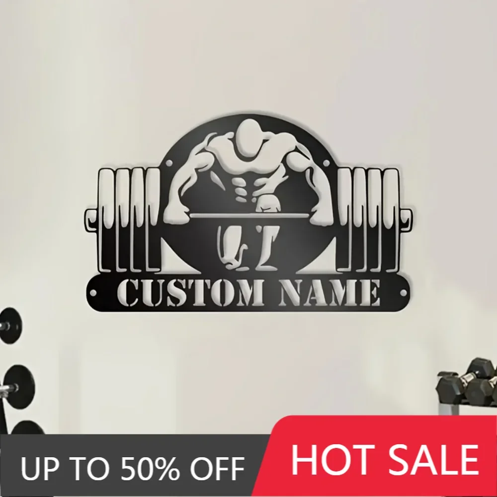 

Iron Wall Hanging,Unique Tailored Metal Gym Sign for Home Durable Iron Build Power - Free Wall Art Perfect for Outdoor Spaces Cu