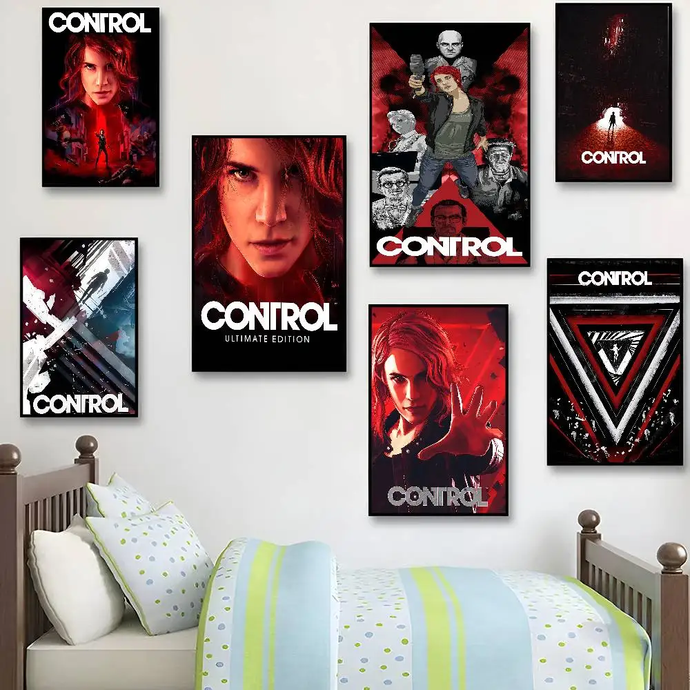 Classic Role Game C-Control DIY Sticky Poster Vintage Room Bar Cafe Decor Home Decor