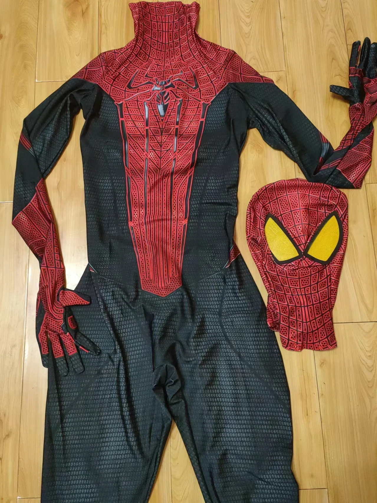 若いスパイダーマンコスプレコスチューム,スーパーヒーローコスチューム,全身タイツスーツ,ガーフィールド,ハロウィーンの衣装