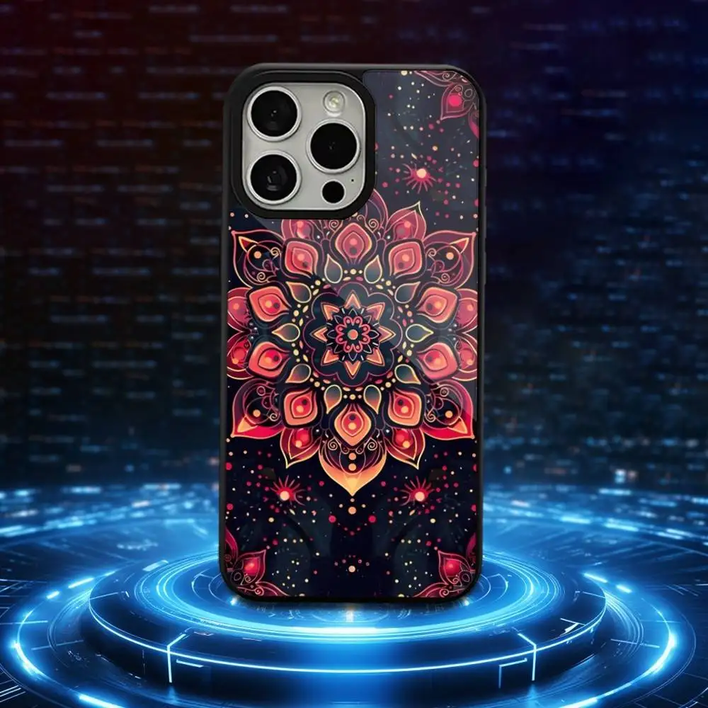 Totem Cool Mandala Art Phone Case  For iPhone 16,15,17,14,13,12,11,Pro,Max,Plus,Mini,Magsafe,Magnetic Wireless Charging Case