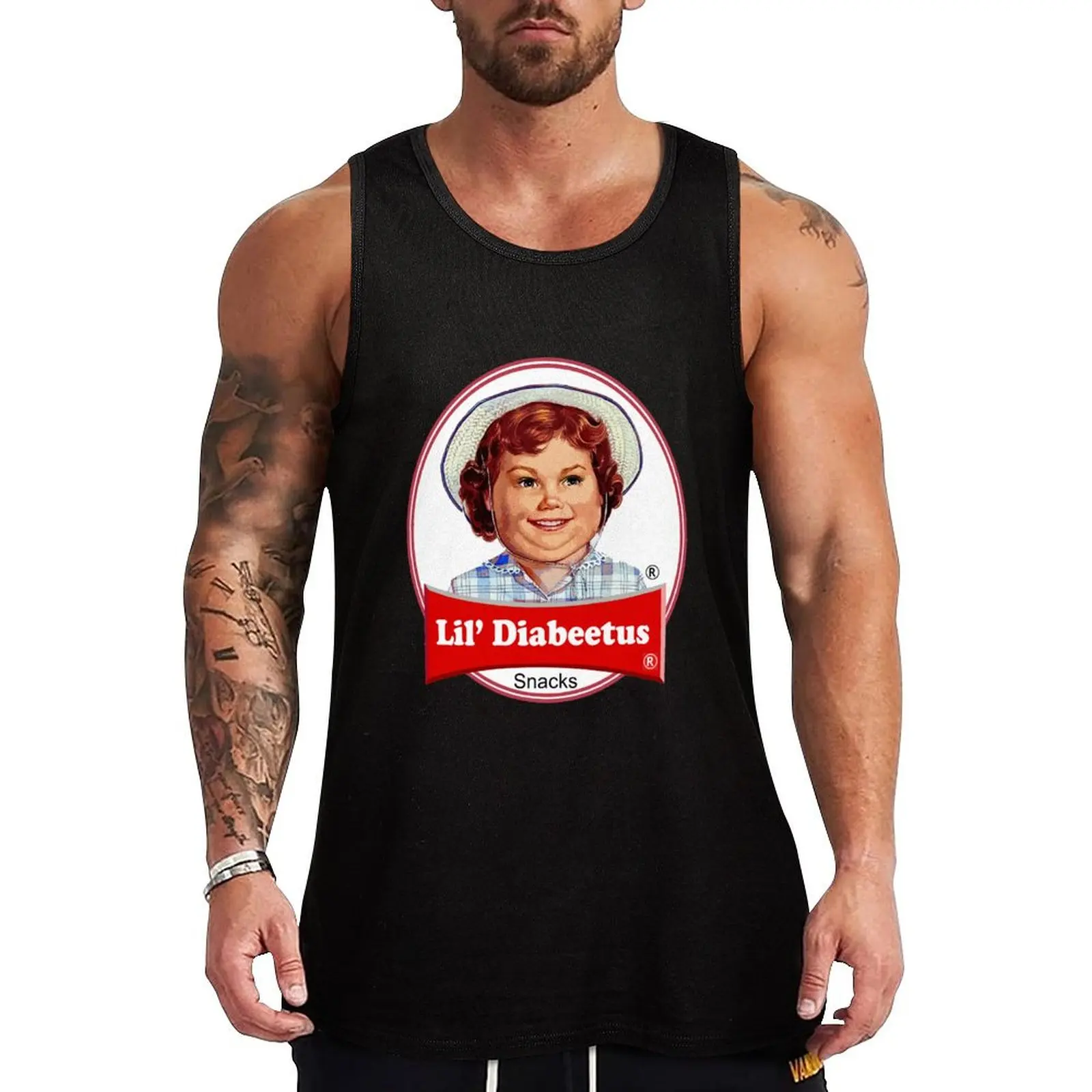 

Lil Diabeetus (Parody) Tank Top t-shirts for Men's gym Sports shirt man sleeveless shirt man gym