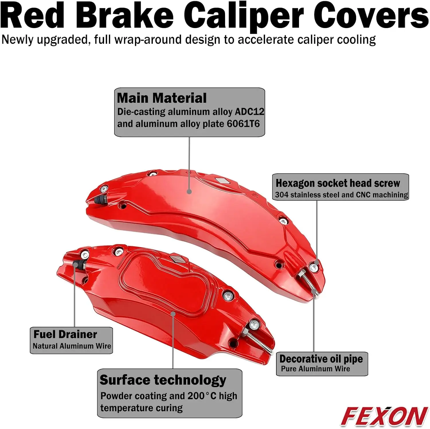 Penutup Caliper mobil 4 buah, untuk Tesla model 3 18 "(235/45) 19" (235/40) 2017-2023, kaliper mobil 19 inci 20 inci, Hub roda cocok untuk Modle Y