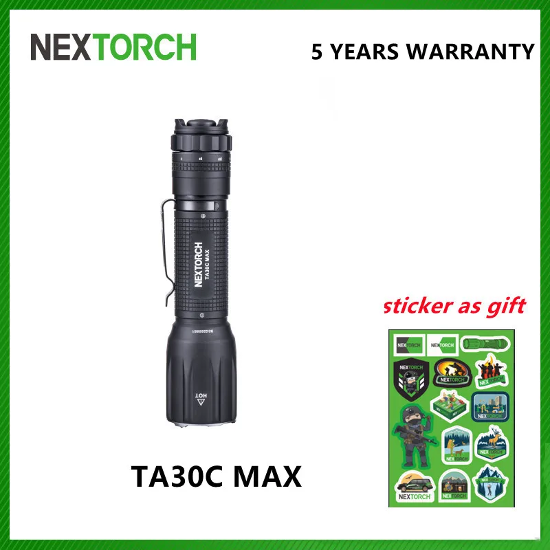 NEXTORCH-linterna táctica de 3000 lúmenes, linterna LED recargable por USB, linterna de bolsillo ultrabrillante para policía