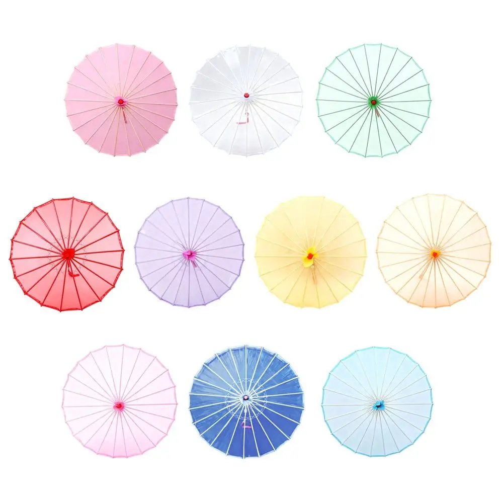 

Translucent Silk Dance Umbrella Transparent White Clear Umbrella Performance Umbrella Classical Decorative Ultra Resistant