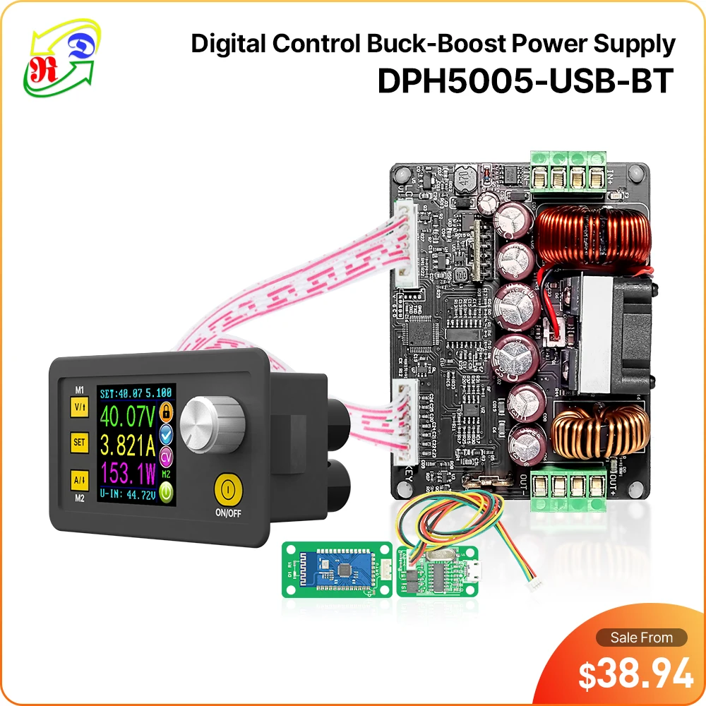 RD DPH5005 Buck-boost converter Constant Voltage current Programmable digital control Power Supply color LCD multimeter 50V 5A