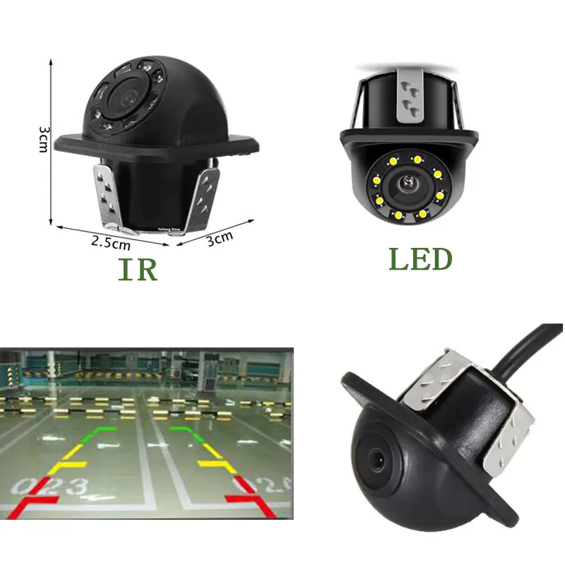 Водонепроницаемая резервная камера автомобиля, помощь при парковке, камера заднего вида для автомобиля, HD-датчик изображения, CCD-камера