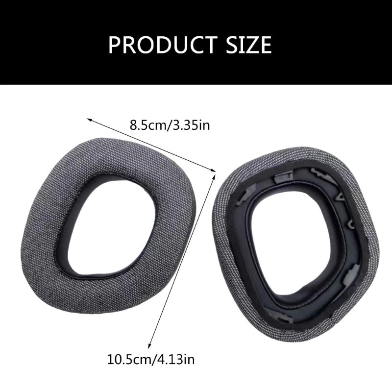 استبدال سماعات الأذن وسائد الأذن غطاء للأذنين لHS80