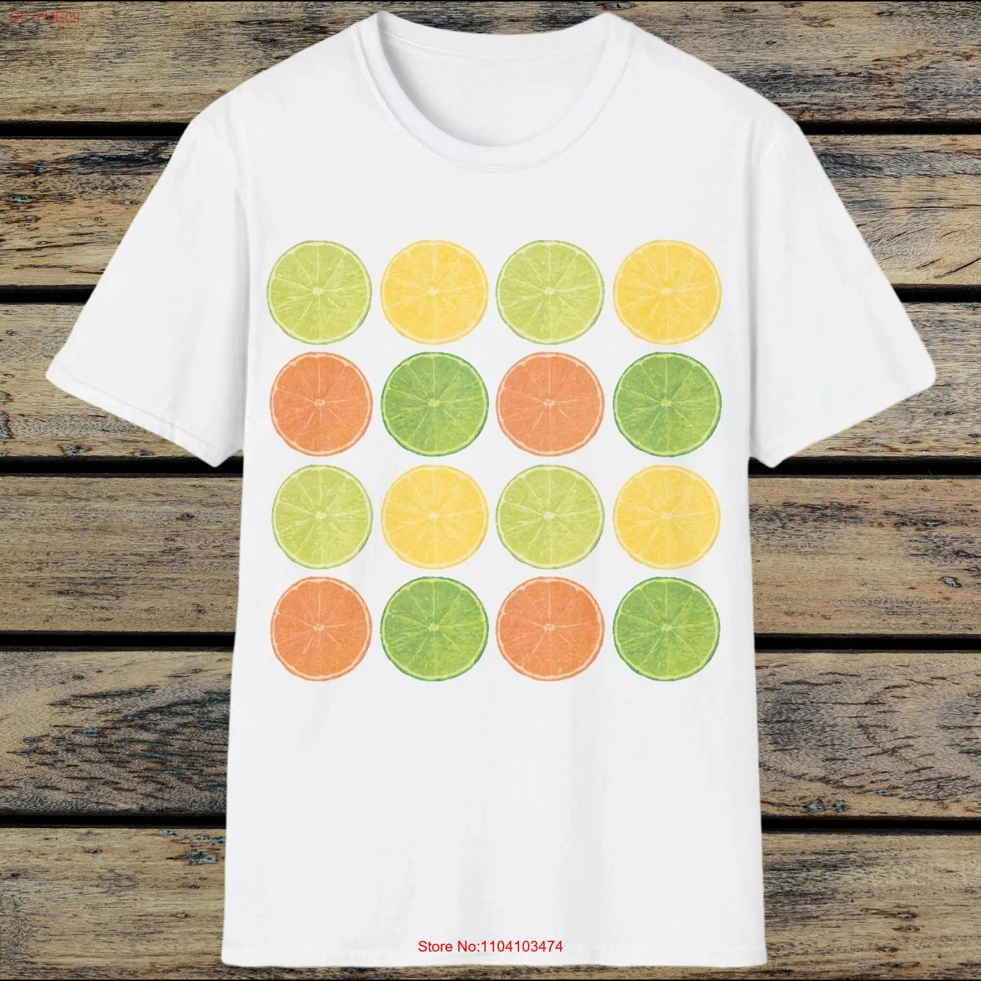Camiseta de color lima Vintage FruiT estética Margarita Mojito Boho para mujer de manga larga o corta