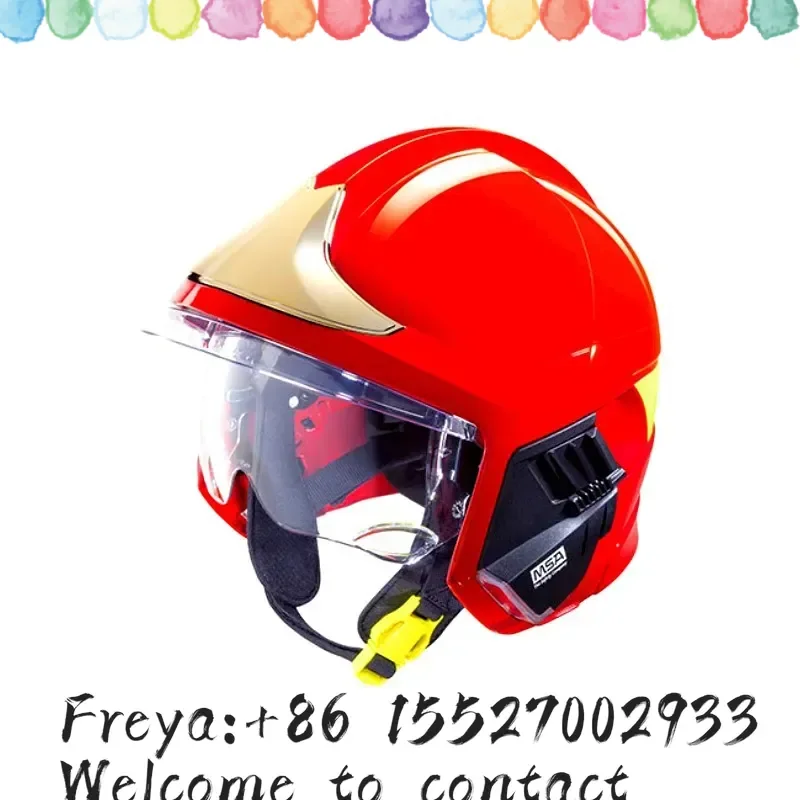 MSA Messian F1XF Fire Helmet/Rescue Helmet Firefighter Equipment Impact Resistant Helmet Transparent Eye Mask