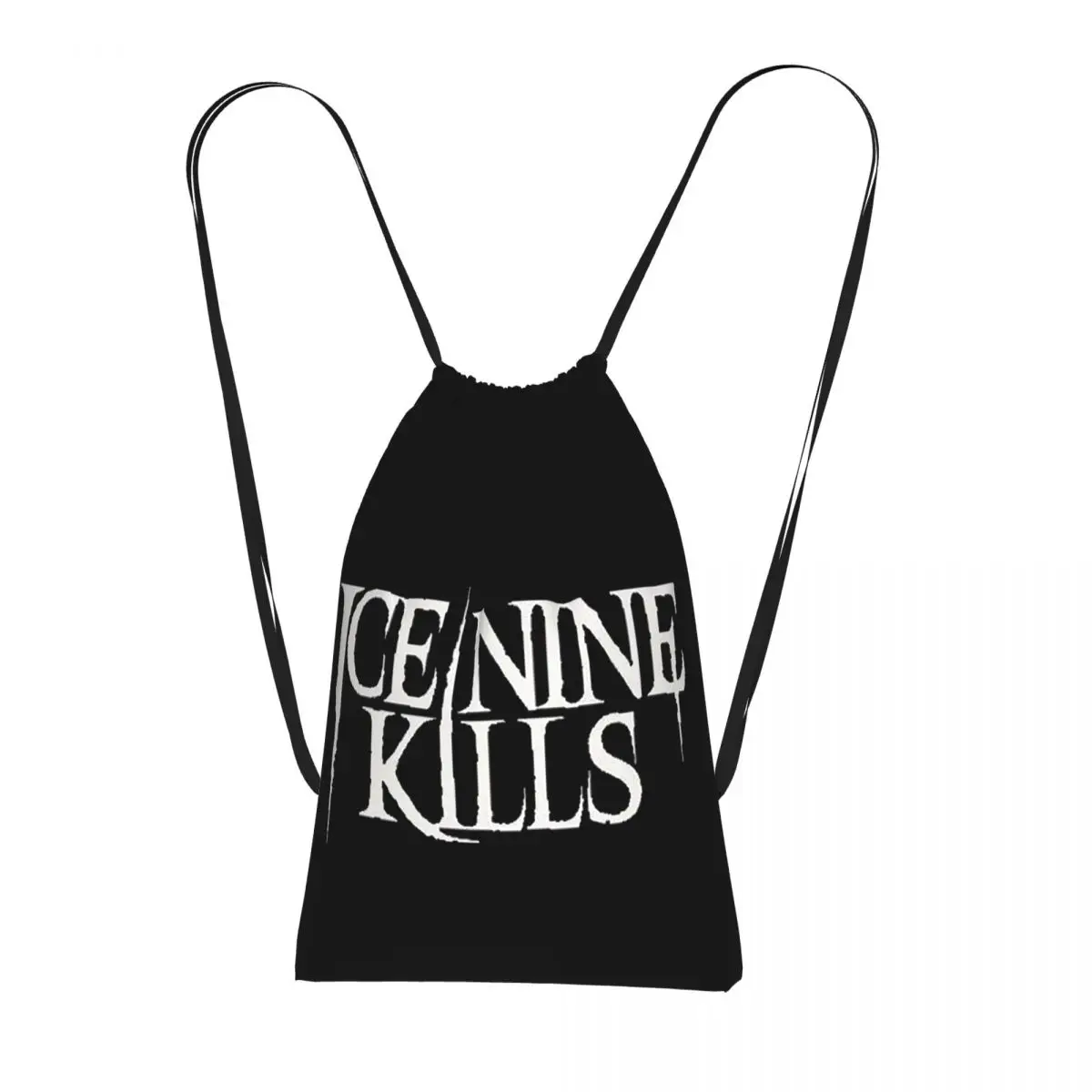 Ice Nine Kills Drawstring Backpack Sports Gym Bag Lightweight Foldable Storage Drawstring Bag for Men Women