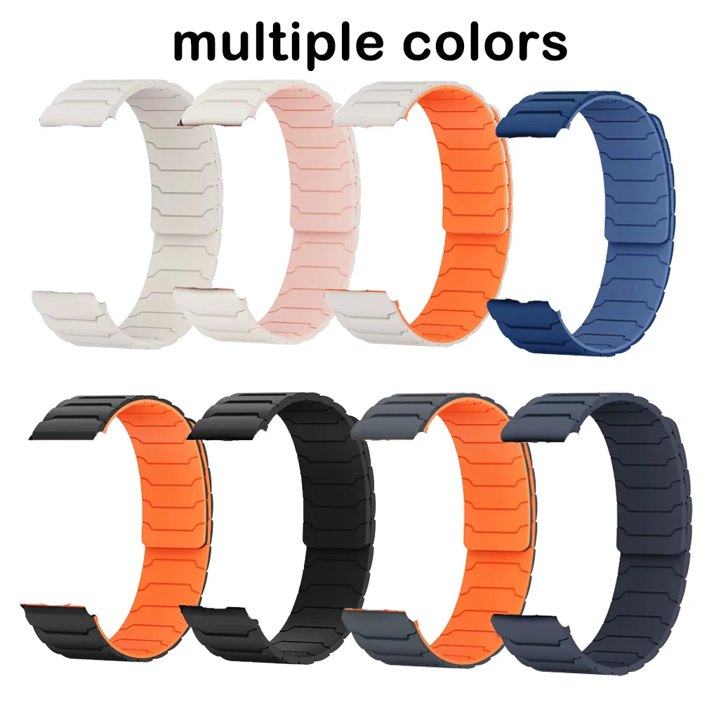 New Silicone Watch Band for Huawei GT7 46mm GT6 5 4 Pro 46mm Magnetic Buckle Lightweight Wrist Accessory for Watch GT7 GT6 46mm