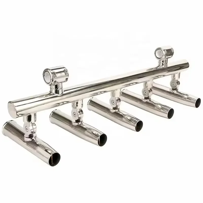 5 adjustable angle fishing rod holders, fishing console, boat, yacht, marine hardware, stainless steel