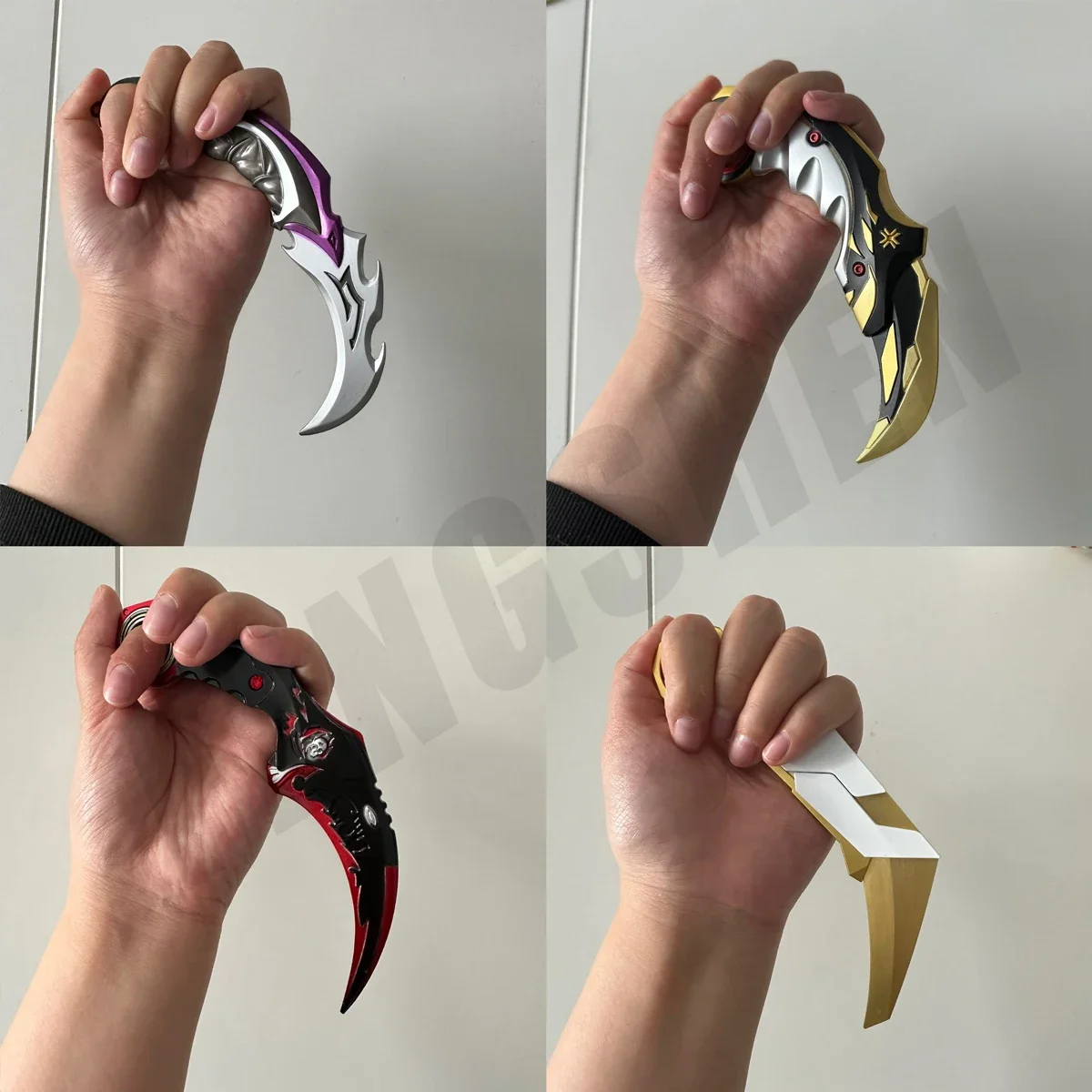 Valorant Knife Hot Style Karambit Metal Model Foldable Rotatable Champion EP5 Claw Knife Balisong Melee Weapon Samurai Toys Boys