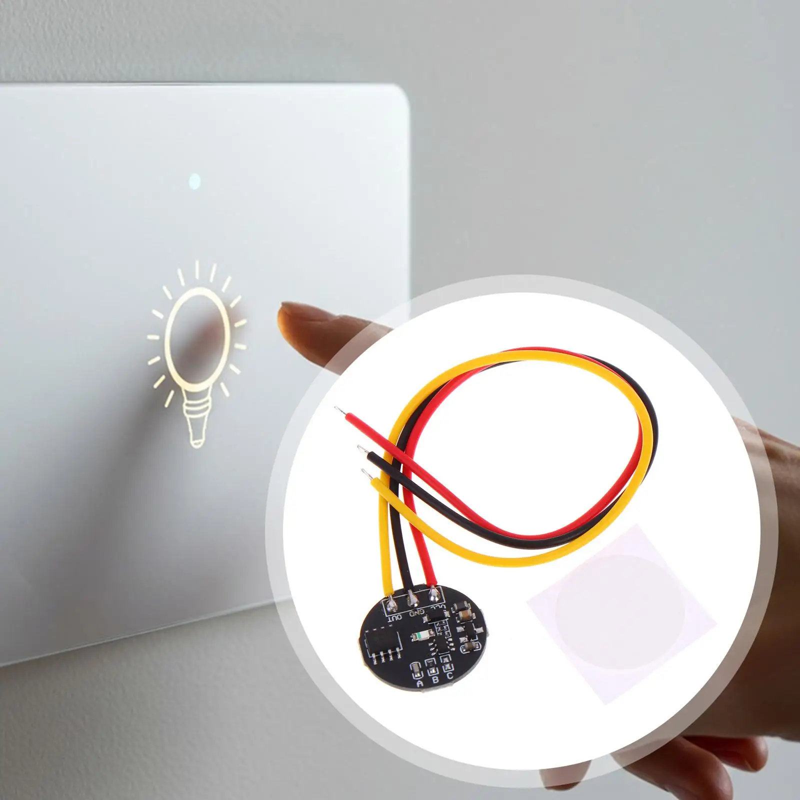 Module de capteurs à interrupteur tactile capacitif, autobloquant, pratique et miniature