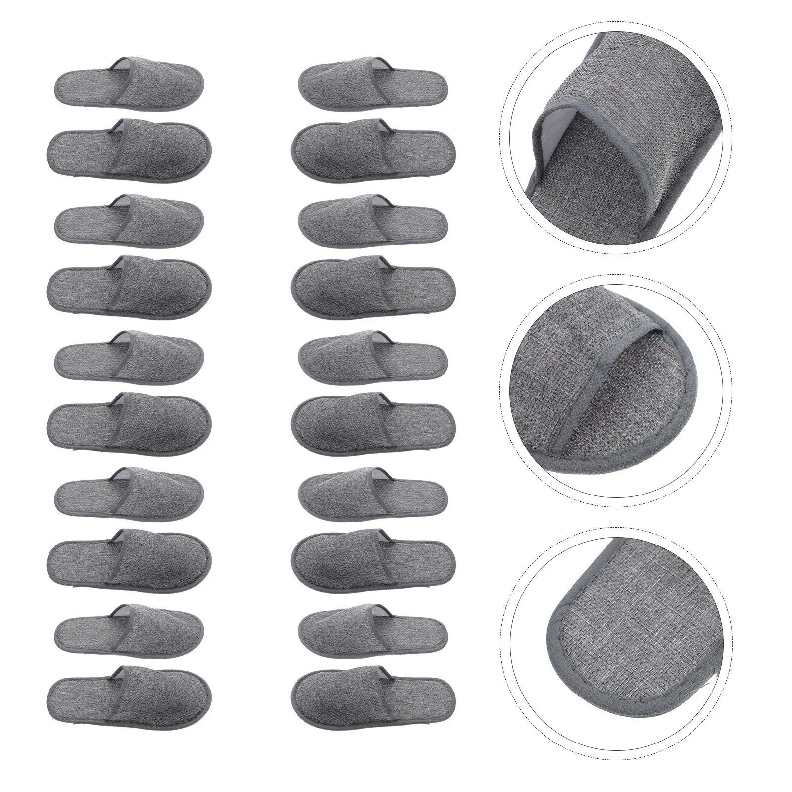 10Pairs Anti-Skid Disposable Slippers Supple Material Hotel Guest Travel Indoor Spa Slippers Disposable Footwear