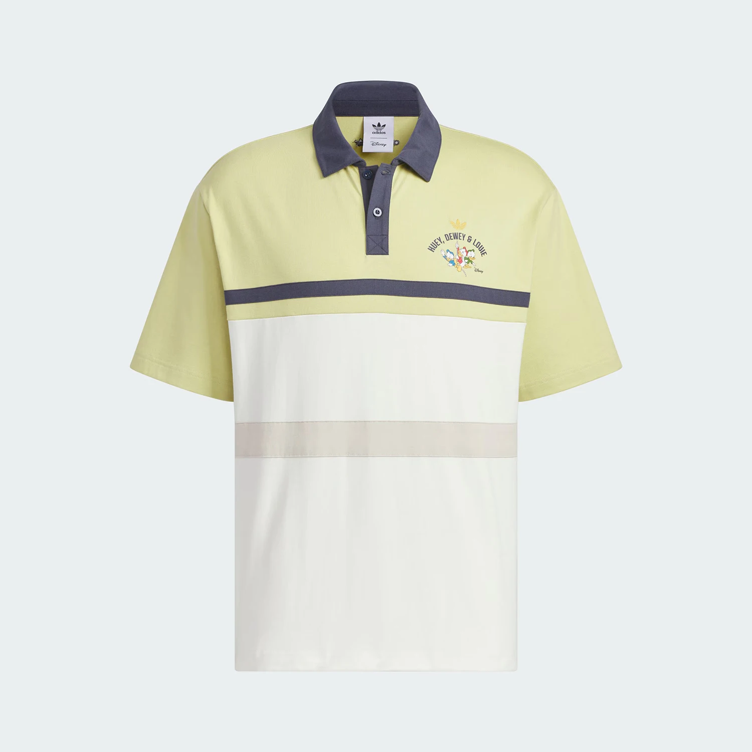 Adidas genuine clover men's sport color blocked polo shirt JL6479