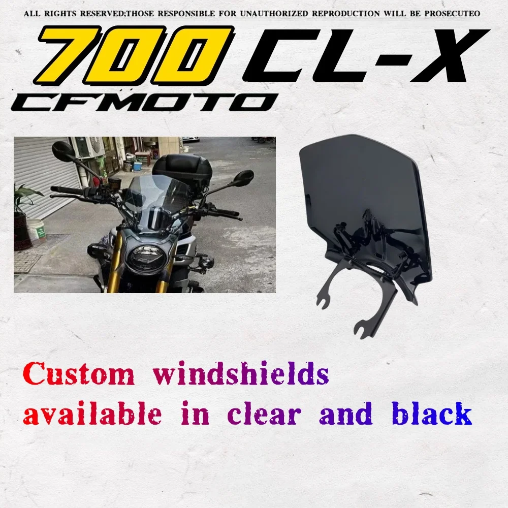 

For CFMOTO 700CL-X modified windshield 700CLX clx700 windshield front windshield windshield