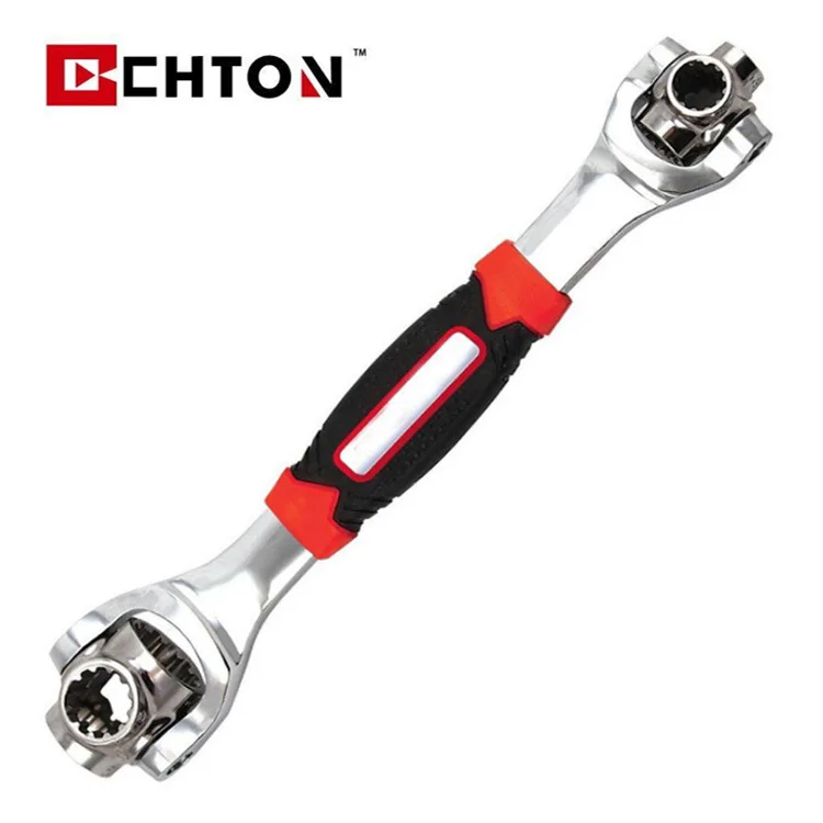 T iger wrench multi-functional 48 in 1 dog bone wrench 360 degree rotatable wrench anti slip wrench