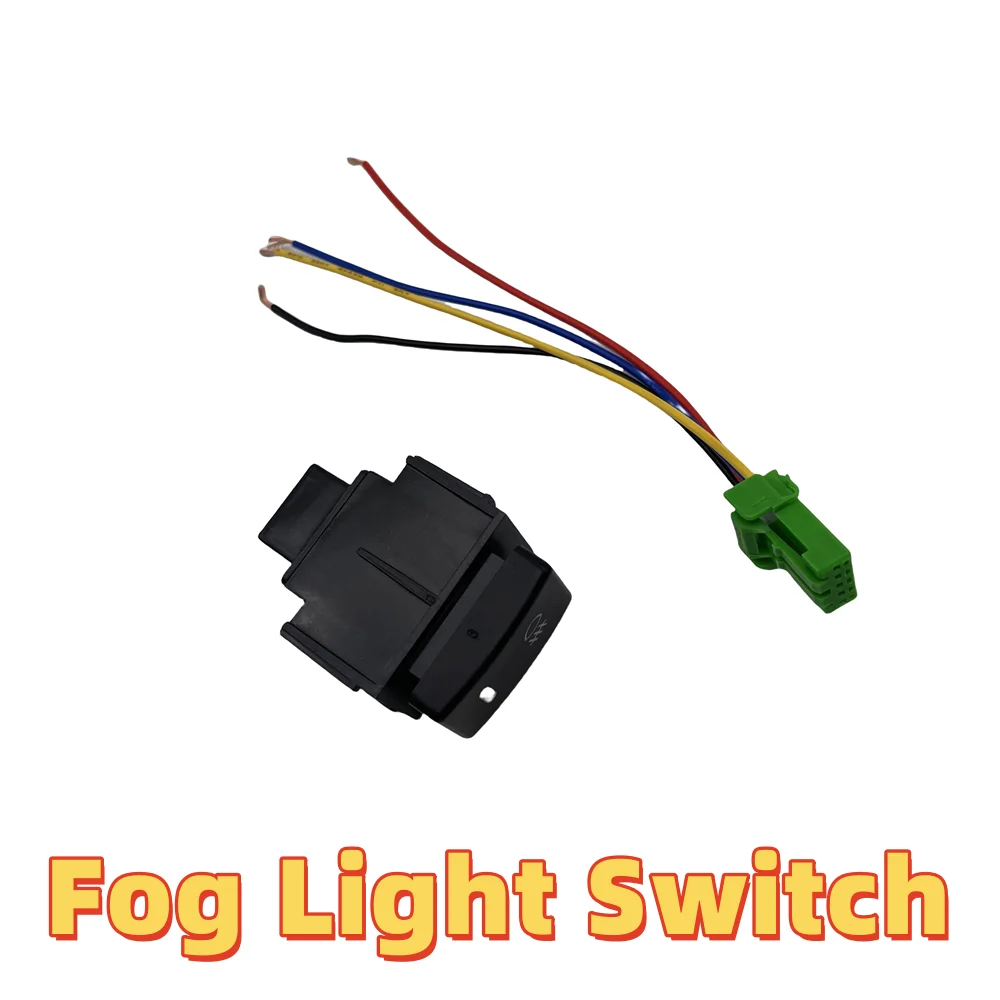 Car Fog Light Switch 5Pin ON-OFF Button For Nissan Qashqai Maxima LIVINA X-Trail Frontier Armada Tiida Murano Navara Orange 12V